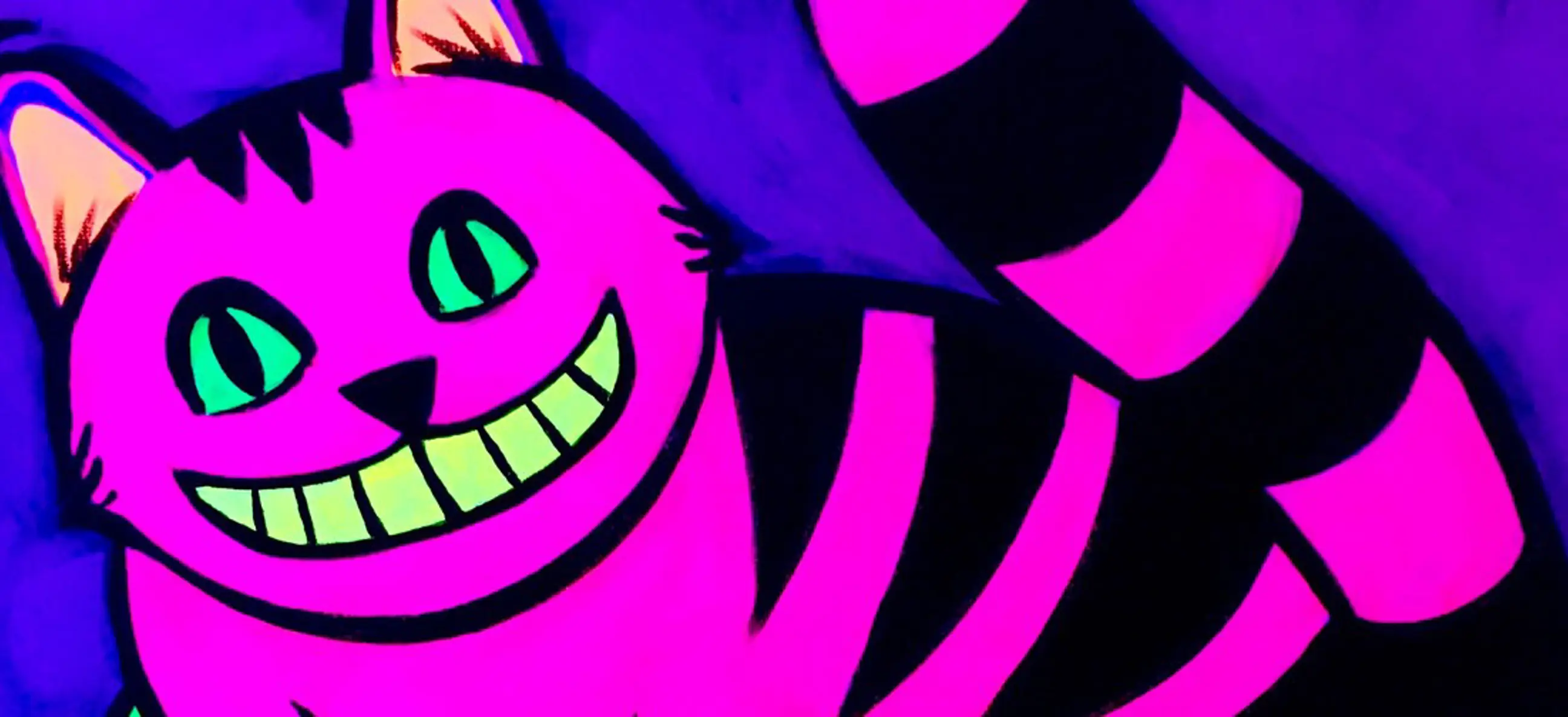 Neon Paint and Wine Night in Hamilton Cheshire Cat