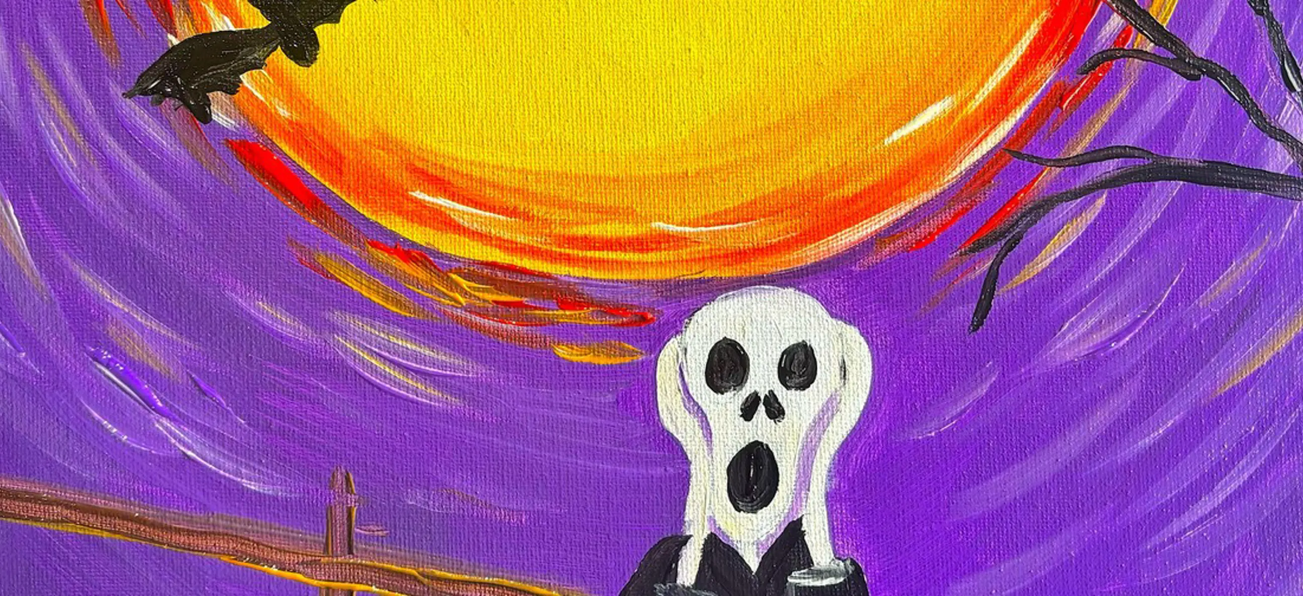 Paint and Wine Night in Hamilton Hello Scream