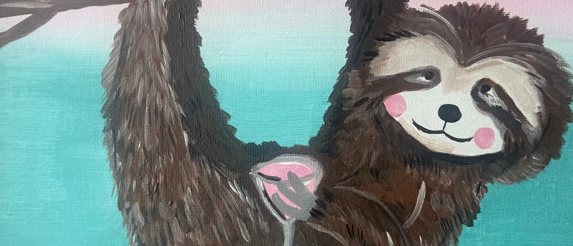 Paint and Wine Night - Summer Sloth