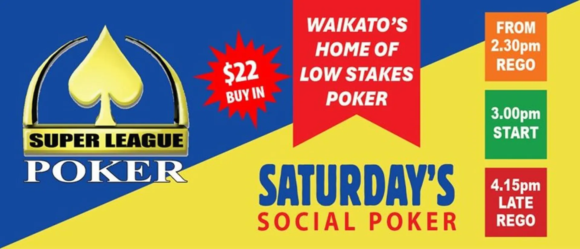 Saturday Afternoon Poker – Texas Hold'em Tournament