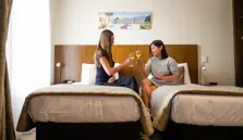 Make yourself at home in a comfortable twin room at Tuakau Hotel.