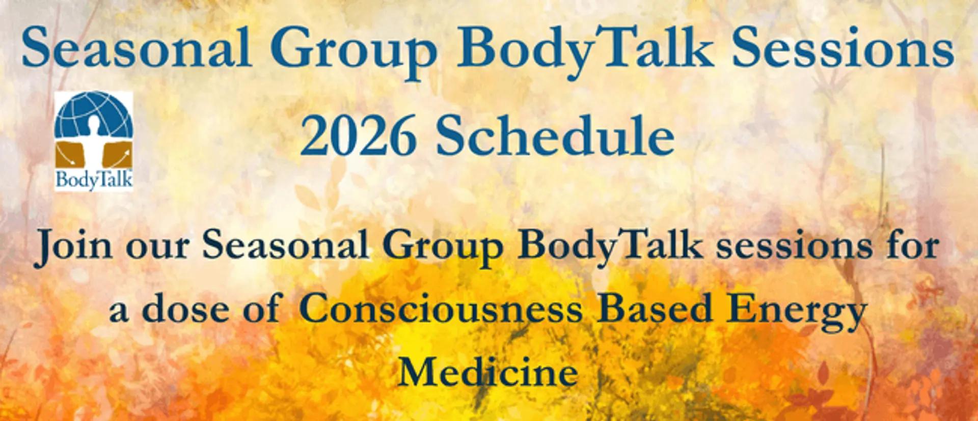 Seasonal Group BodyTalk Sessions 2026