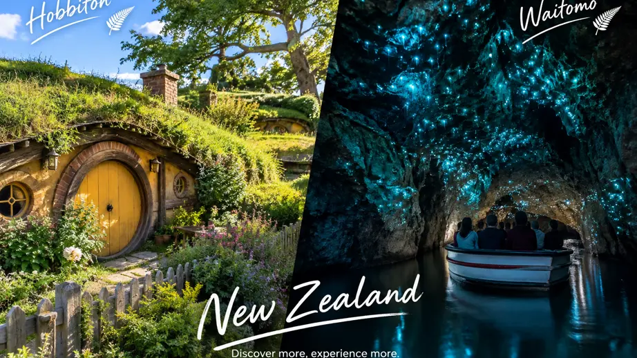 Hobitton and Waitomo Cave