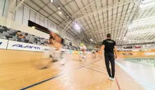 Have a go - riding the track