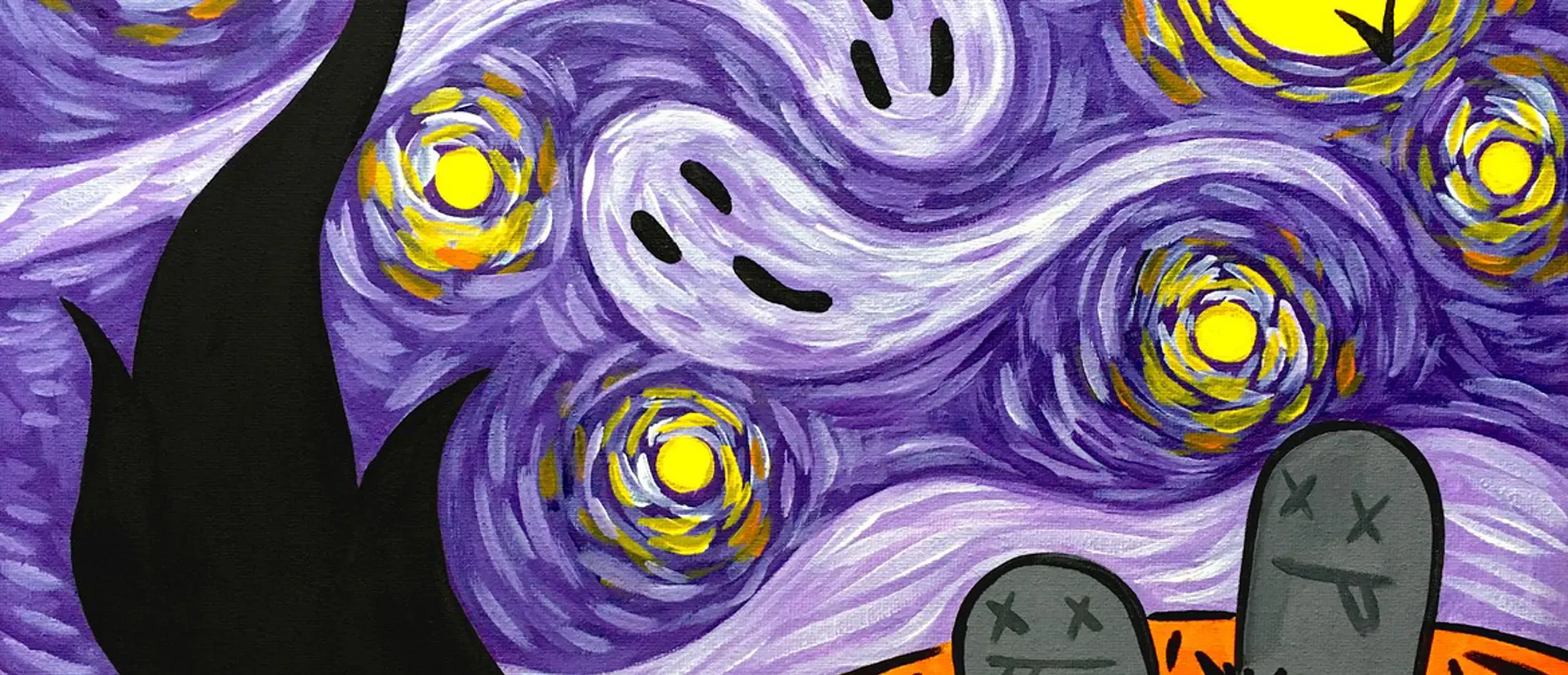 Paint and Wine Night - A Starry Fright