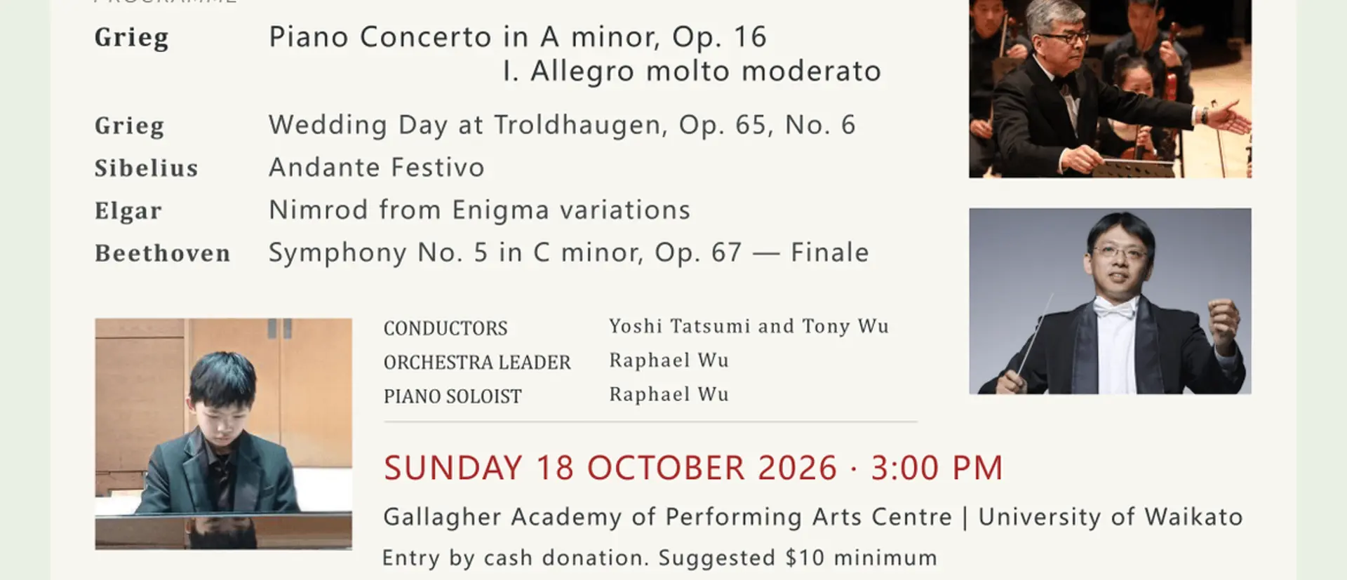United Youth Orchestra presents "GRIEG and The Spirit of the North"